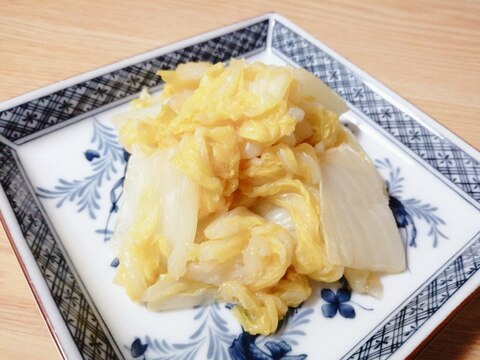 レンジで☆白菜の酢醤油和え